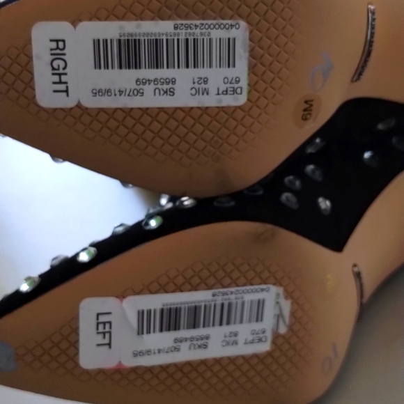 Gianni Bini knee high rhinestone boots, size 6M, pointed heels, Taylor Swift - Picture 8 of 8